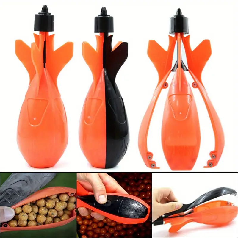 Alimentatore Per Esche A Razzo - Spod Da Pesca Per Carpa, Galleggiante, Con Apertura A Impatto - Foto 4