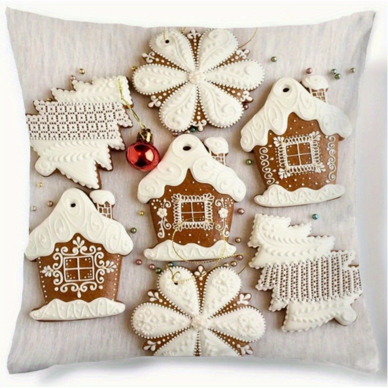 

18x18in Christmas - - , Zip , For & Bedroom Decor ( Not Included)