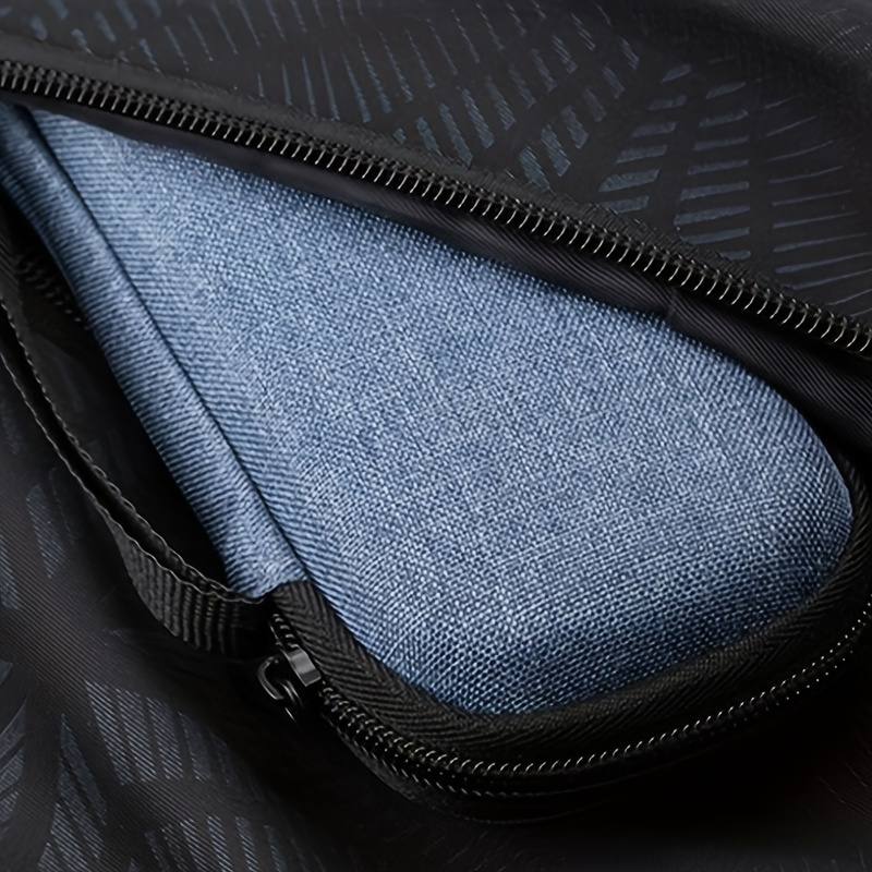 Vintage-Inspired EVA Hard Shell Razor Case - Portable & Durable, Water-Resistant, Easy to Clean, Gray/Blue for Shavers, Travel, Outdoor Personal Care