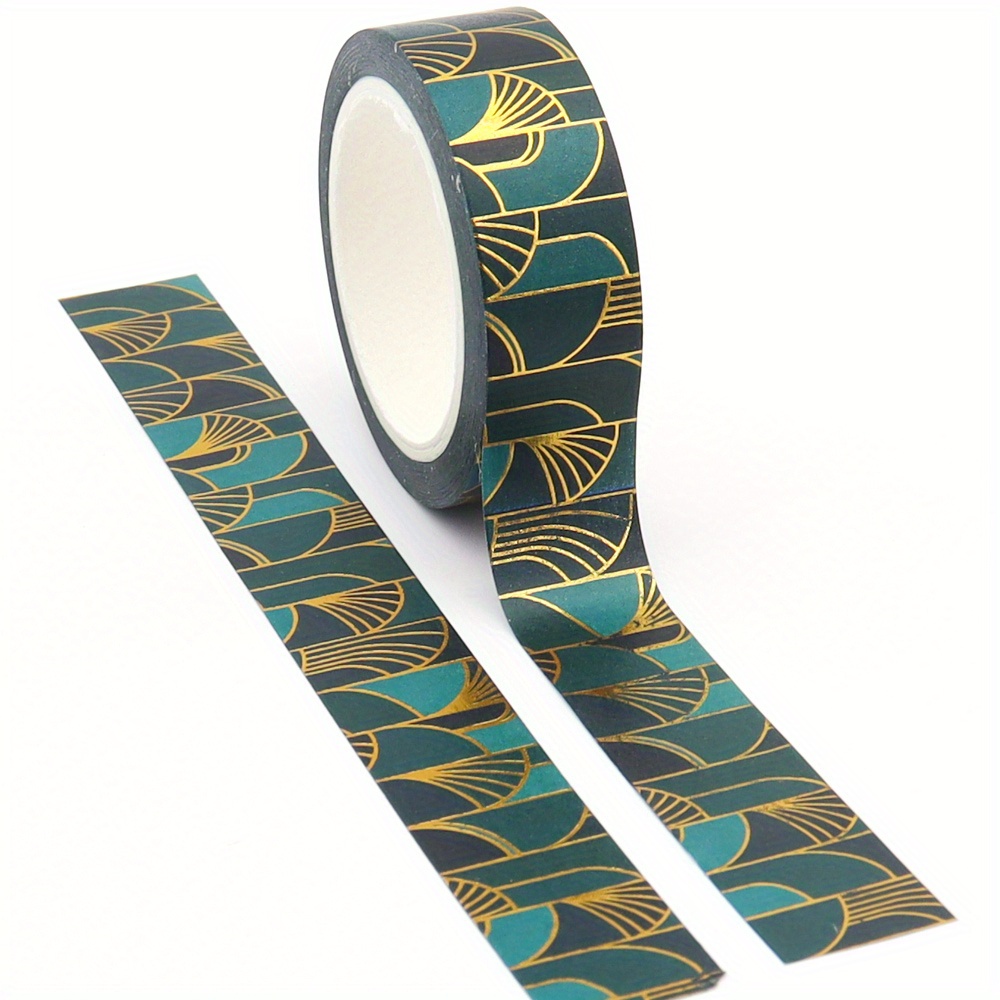 Image of 1pc 15mm*10m Halloween Fan-shaped Washi Tape Sticker Stationery Y Creative Tape, Diy Craft Handbook Sticker