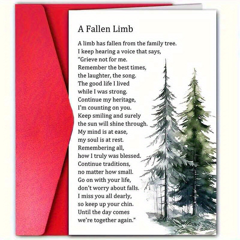 TEMU A Easy Sympathy Greeting Card, Personalized Condolence Card, Made Of Paper Material, Blank Inside, Suitable For Mourning, Loss, And Remembrance, For Anyone