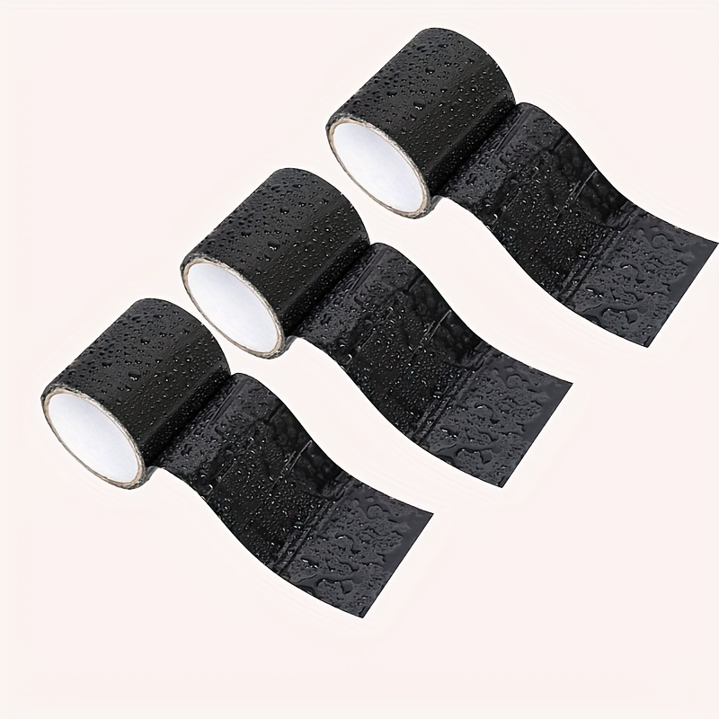 heavy duty waterproof sealing tape high temp resistant leak stain proof for pvc pipes gas lines black white options details 3