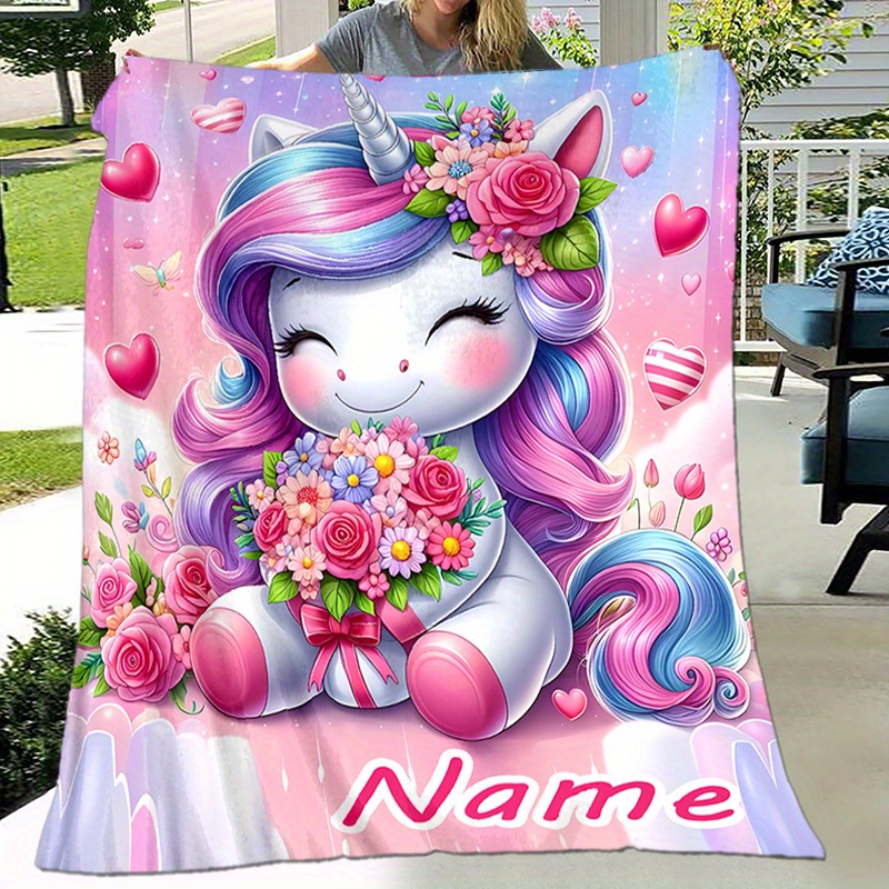 

Personalized Unicorn Blanket - , & For , Camping & | For &