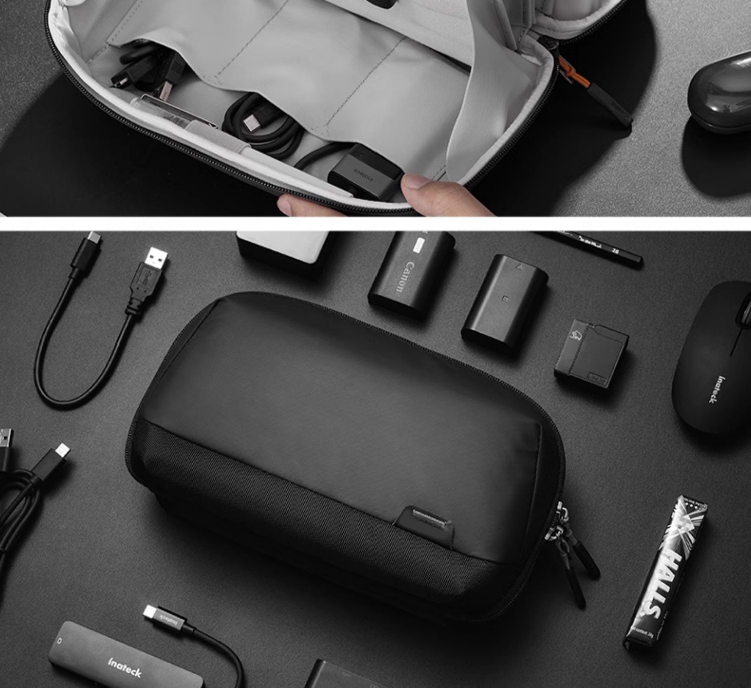 digital storage bag data cable volcano storage bag travel crossbody bag power bank protective bag portable bag suitable for men and women ideal gift for mothers day fathers day halloween thanksgiving christmas new year valentines day Product details 8