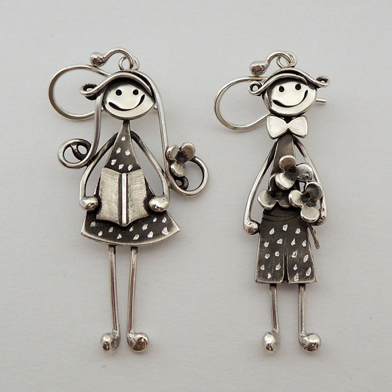 Creative Retro Hanging Earrings Suitable for Piercing Ears
