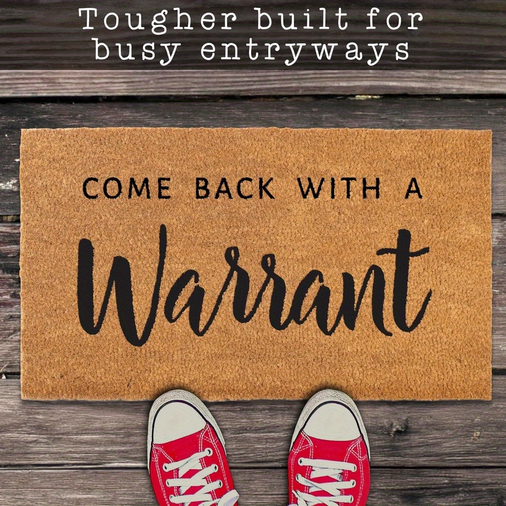 

24"x 16" Come Back With A Doormat, Funny , Bathroom Kitchen Universal Front Door Mat With Non-slip Rubber Bac, Door Mat, Come Back With A Outdoor Doormat, Mats Front Door, Front Door Mat, Mat