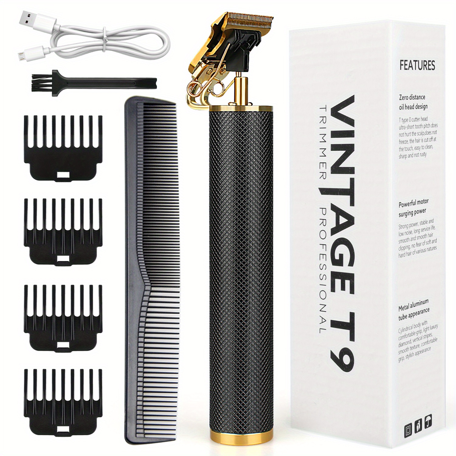 TEMU Men's Professional Cordless Hair Clippers, Rechargeable Tool For Mens Hair Cutting, Men's Gift, Barber Shop, Or Personal Use