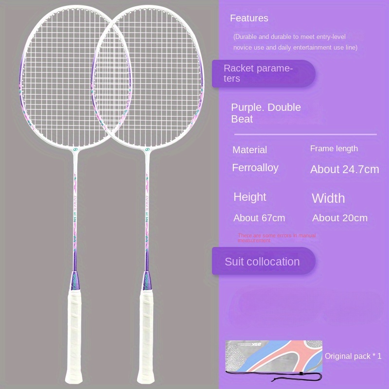   professional iron alloy frame with high   and shock absorbing grip macaron   for beginners single piece black blue purple details 8