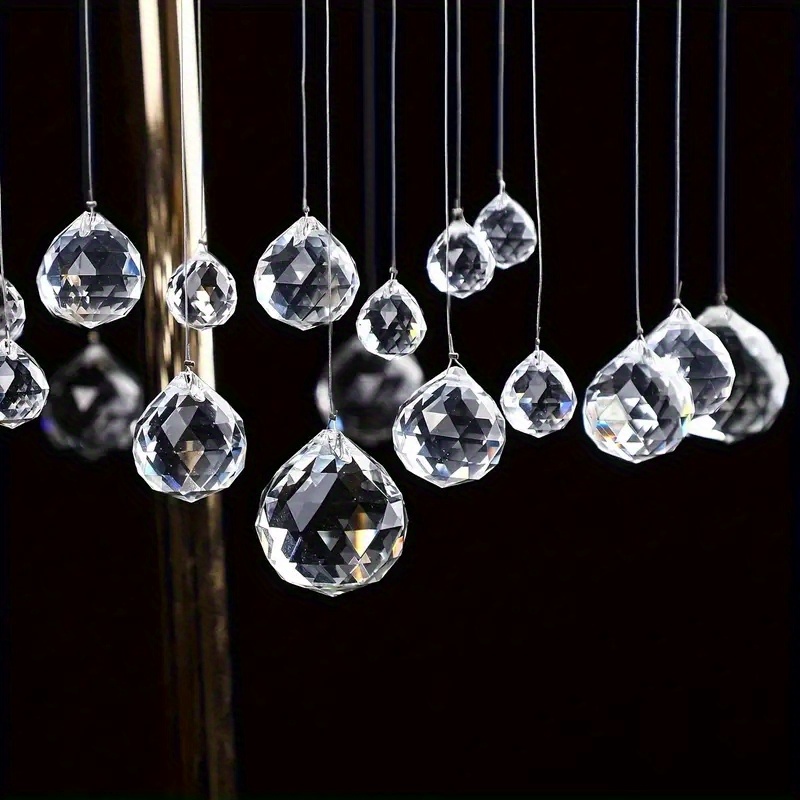 

Clear Glass Crystal Ball Prism Shui Lamp Pendant Chandelier Light 20pcs (20mm)