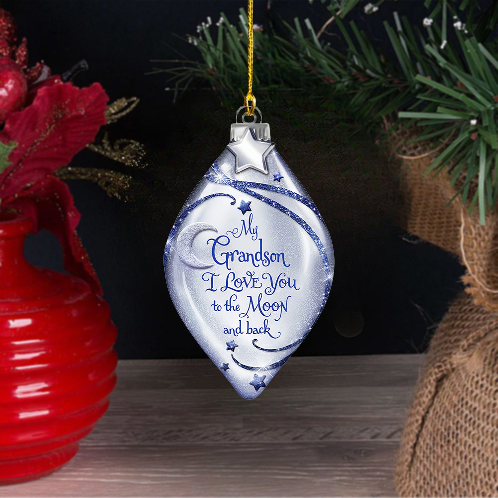 

1pc 2d Acrylic I Love You My Ornament, Christmas Acrylic Ornament, Christmas Gift