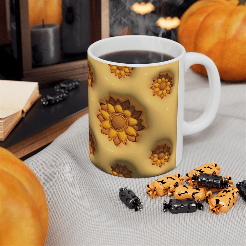 11oz mug 3d yellow perfect gift friends sisters - Temu