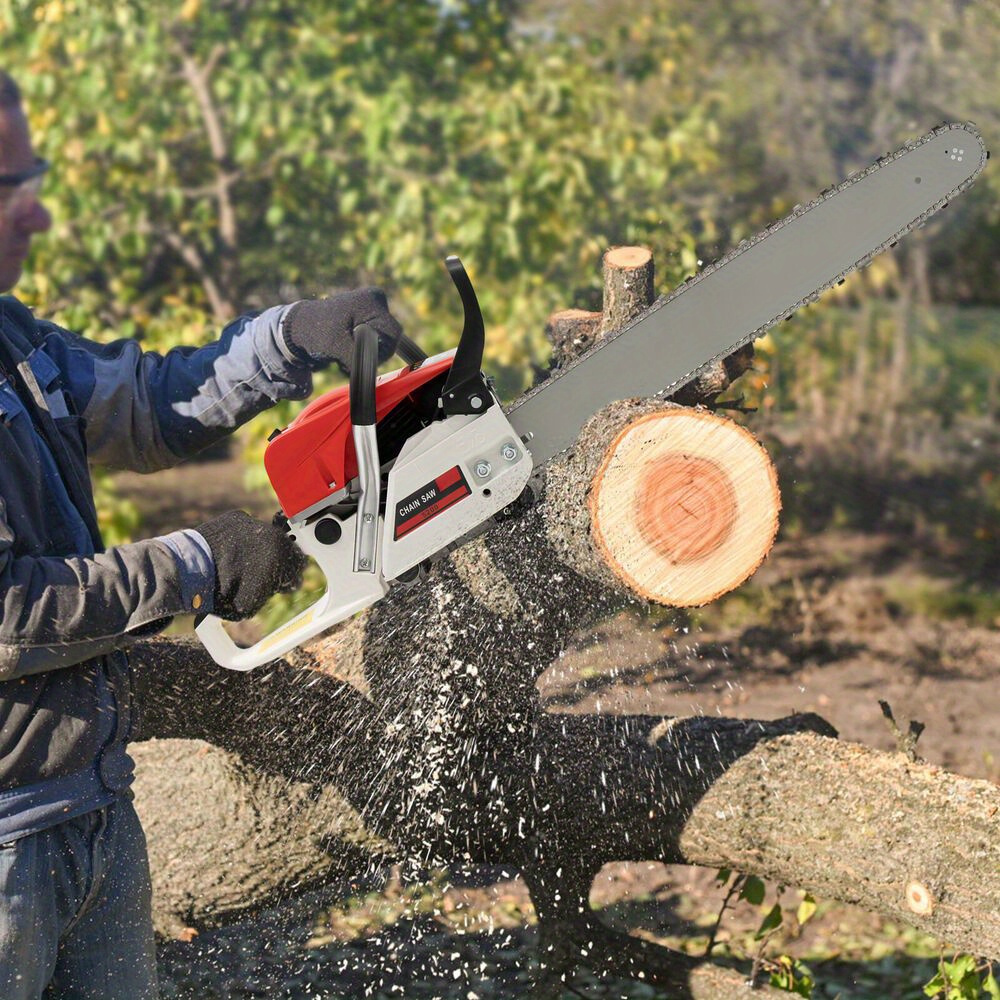 Gdrasuya10 Pro 22 Inch Bar 52cc 2 Stroke Gas Powered Chainsaw Engine Handheld Cutting Tool Powerful And For Tree Cutting Lumberjack Work And Outdoor Tasks Lightweight And