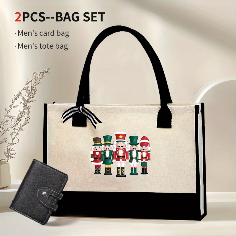

2pcs Tote Bag Set Bow , - & Matching 24- Wallet, Shoulder Bag For Shopping, , , Use