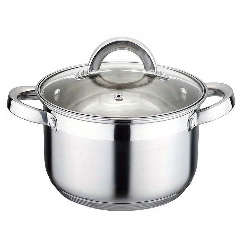 3  stainless steel soup pots set thickened 5 layer bottom double ear handle heat resistant easy to   for gas stove induction cookers details 5