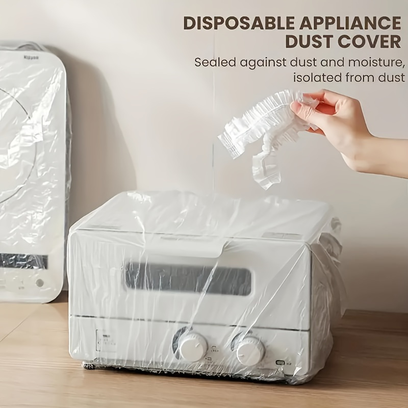 large disposable kitchen appliance covers 35x43in waterproof dustproof for microwaves coffee makers fans more essential cleaning accessories details 6