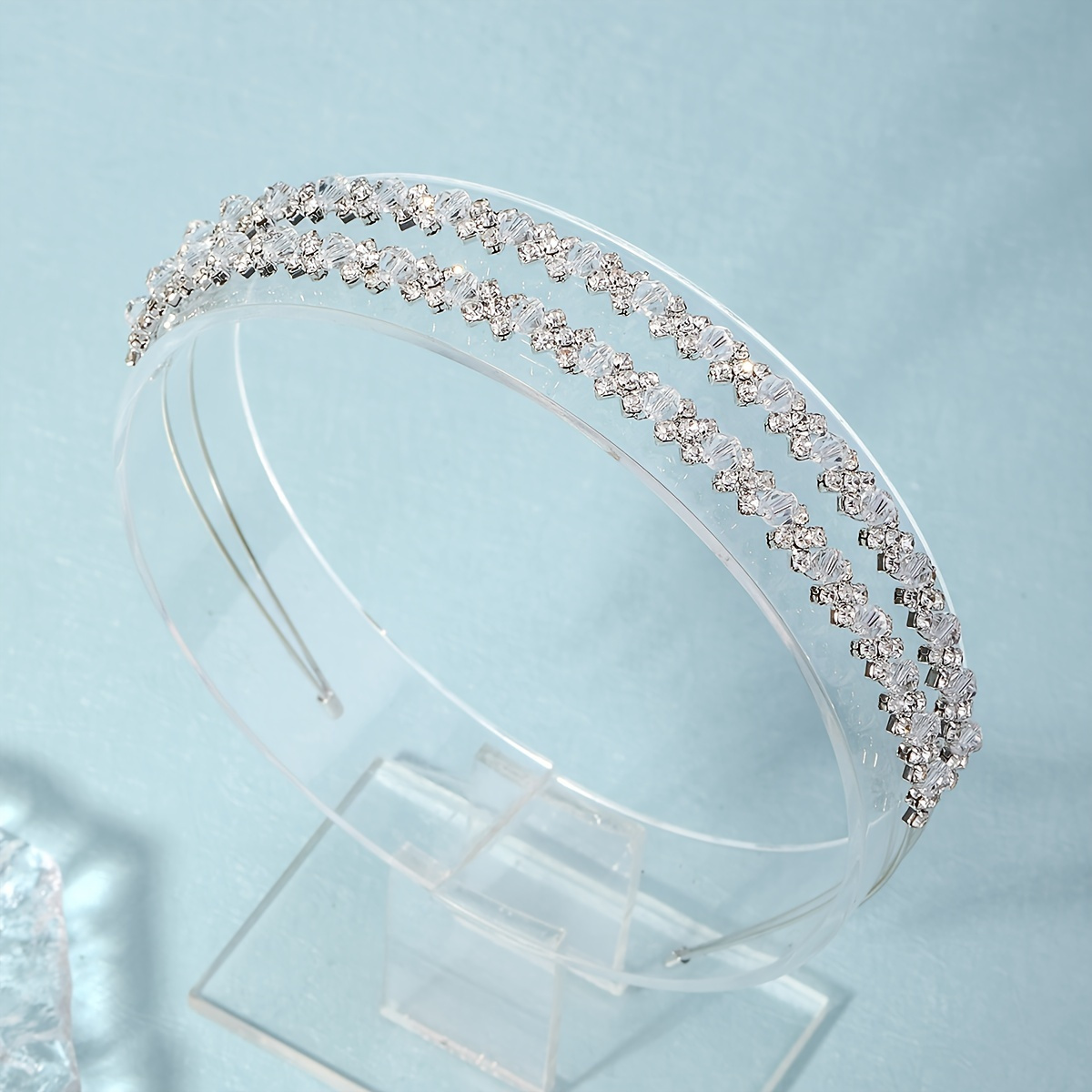 элегантная двойная свадебная повязка ручной работы для свадеб, детали 1