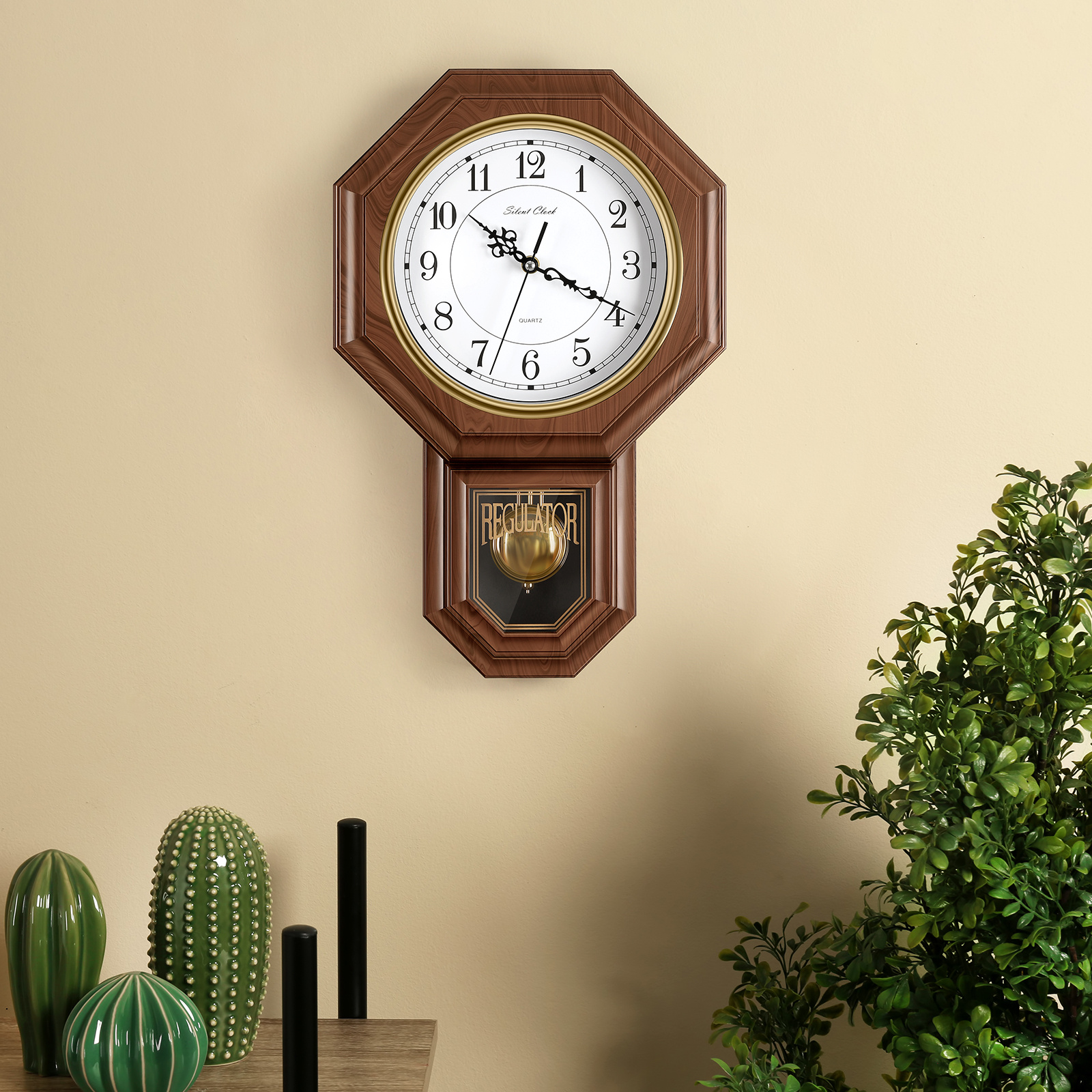 

Wall Clock Vintage Wall Clocks For Bedrooms, Easy To Read Large Wall Clock, Quartz Kitchen Clocks Wall, Decor Accessories Living Room, --time Wall Clocks Battery Operated