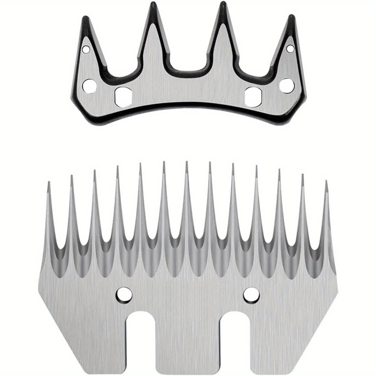 

1 Set Professional Stainless Steel Sheep Clippers Replacement Blades - Metal Clipper Blades For Coat Animals, No Electricity Or Battery Needed, Animal Shearing Tool (blades Only)