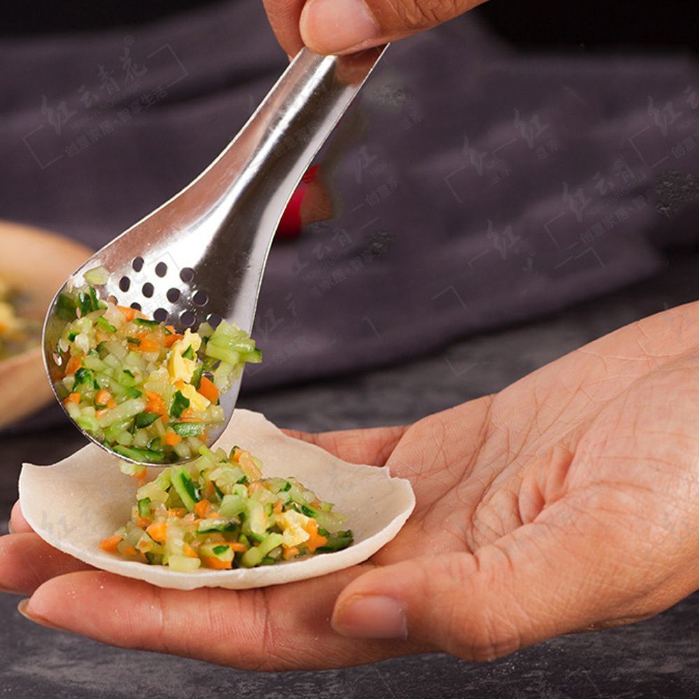 A Durable Stainless Steel Slotted Spoon - A Versatile Strainer Suitable For Soups, Hot Pots, Caviar, And Egg - Kitchen Cooking And Serving Utensil