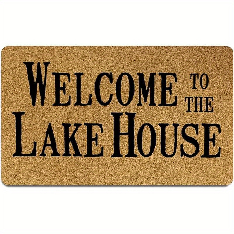 

1pc, "lake House Doormat", For Outdoor. Door Mat. Decor. Lake Themed Decor. Lake House Decor For The Home. Lake House . For Daily Decorative Use. Doormat Is Used For Entrance .