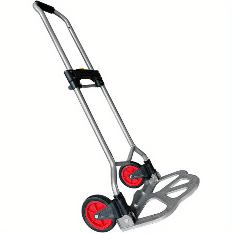 Luggage Trolley Foldable Aluminum Transport Trolley Height Adjustable With Extra Long Telescopic Handle