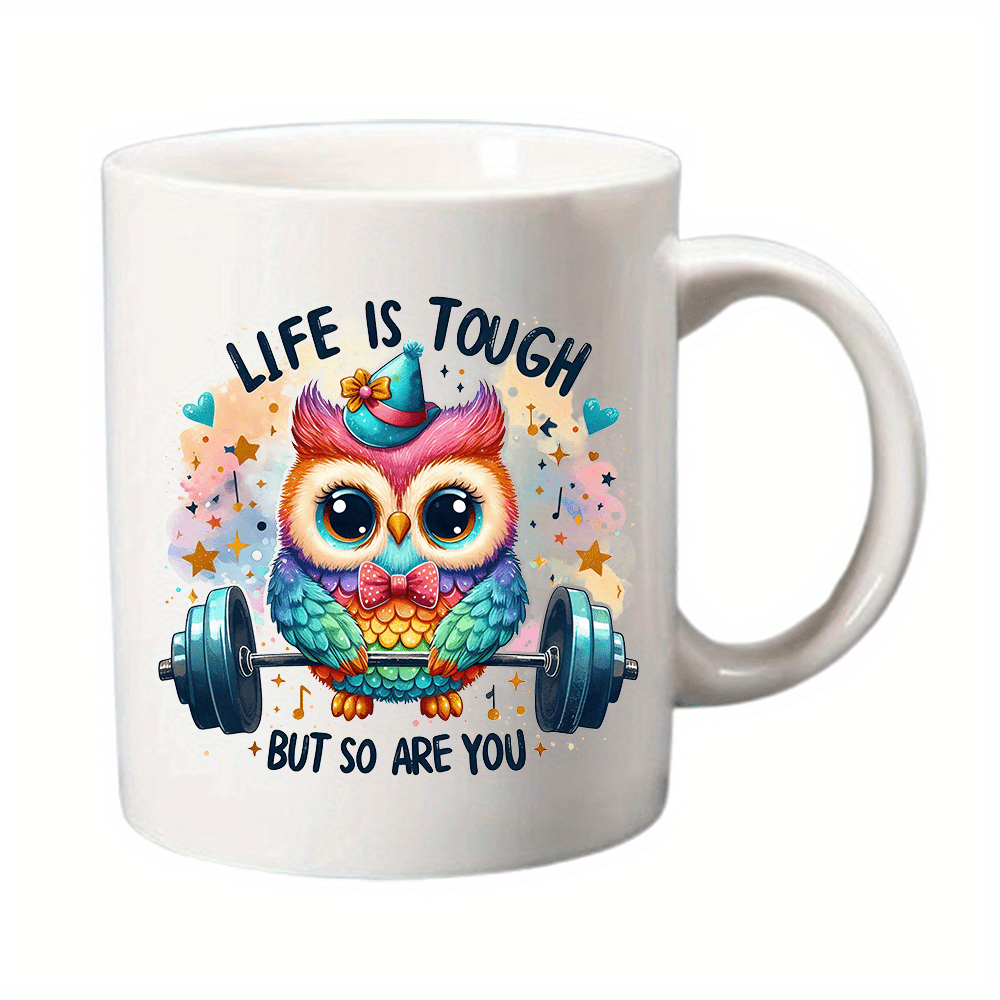 

Tough-coffee Mug, Hand-made Ceramic Cup, Gift, For , Dishwasher Safe, Christmas Gift, 11oz