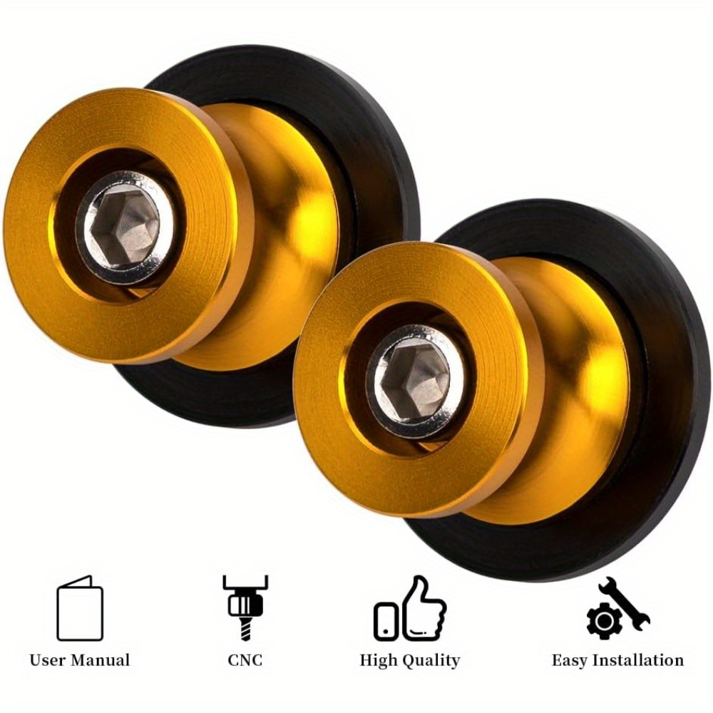 6mm Swingarm Spool Sliders For Yamaha MT-09/FZ09 (2013-2024) - Aluminum Pair, Anodized Finish 9 thumbnail image