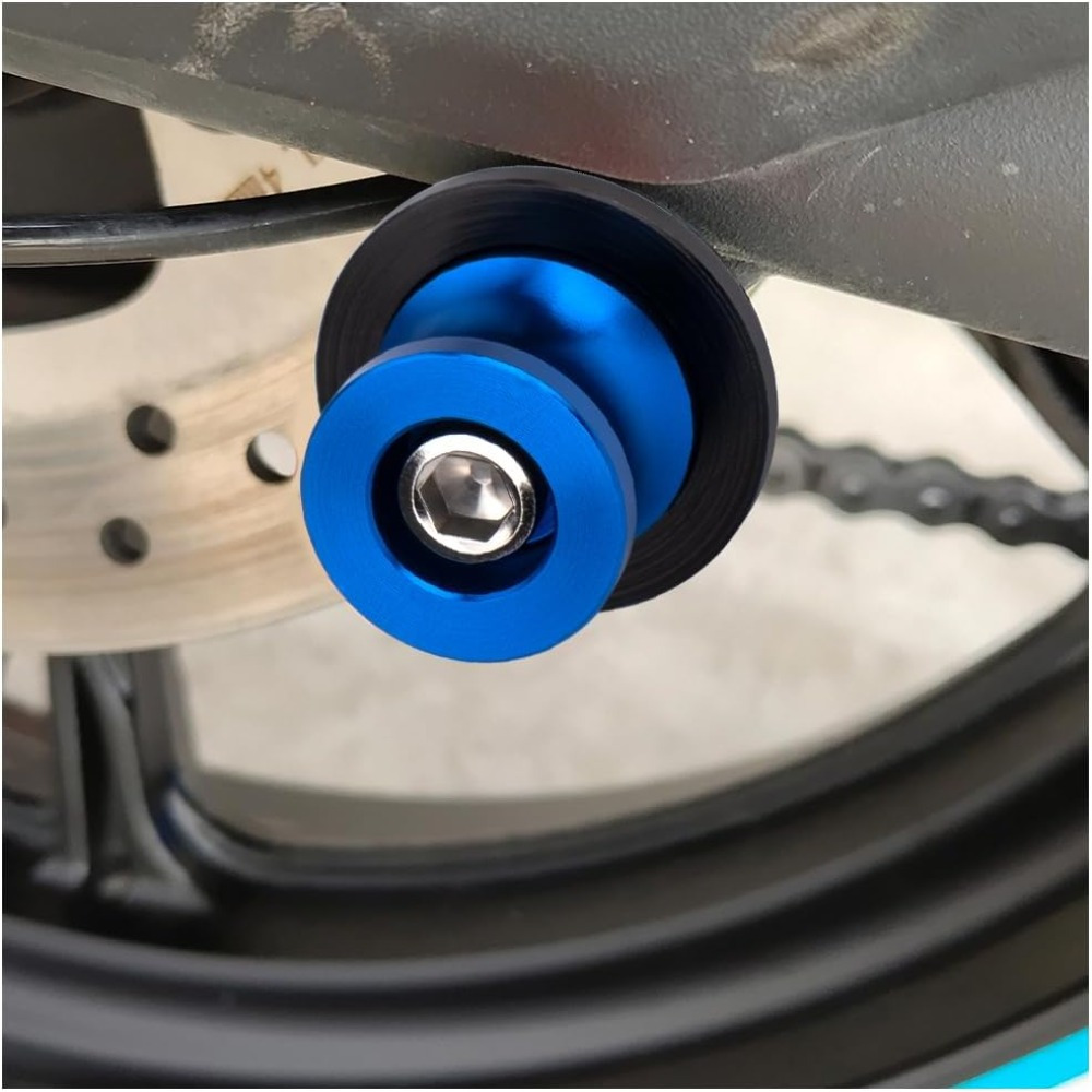6mm Swingarm Spool Sliders For Yamaha MT-09/FZ09 (2013-2024) - Aluminum Pair, Anodized Finish 13 thumbnail image