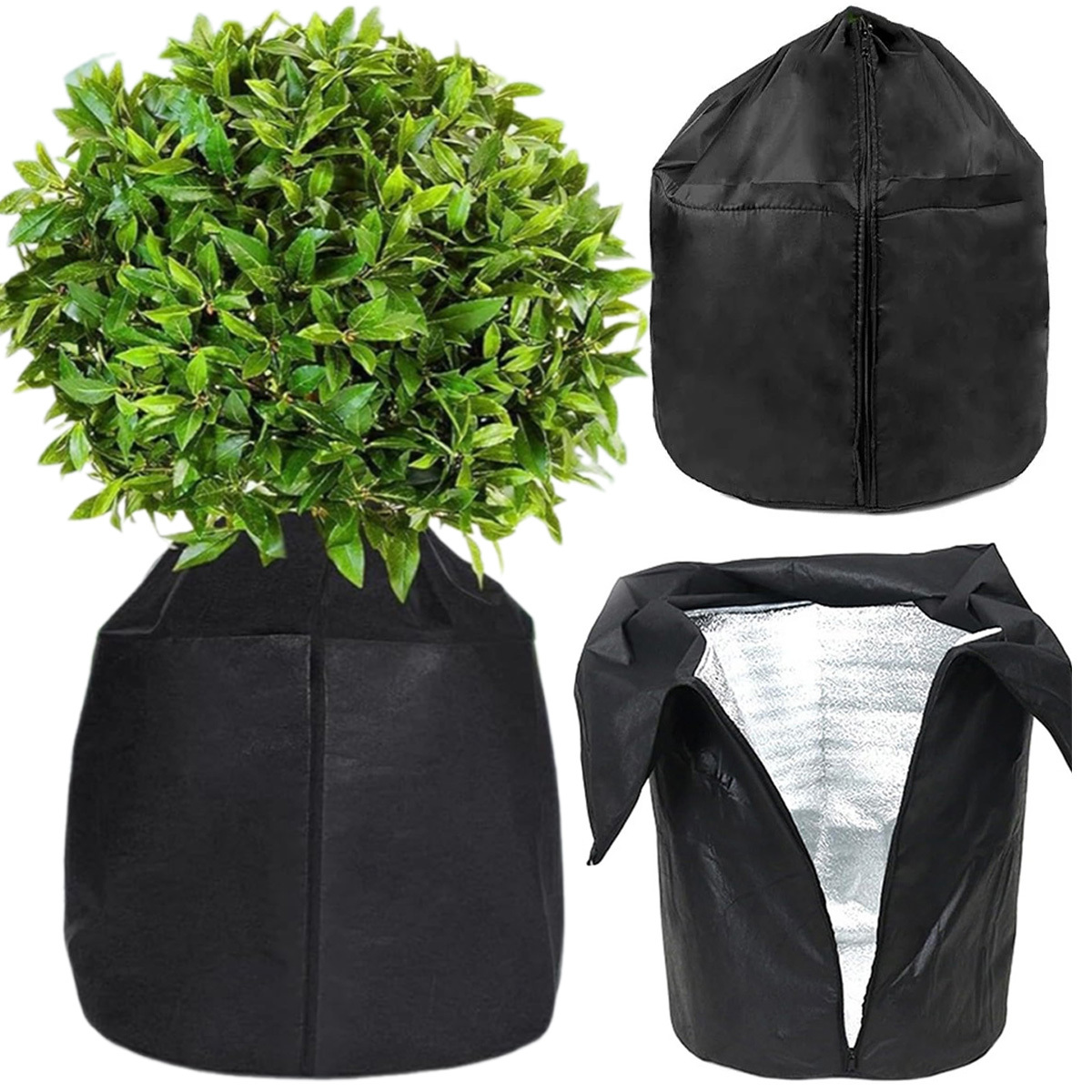 

Bag With Drawstring & Zipper - Anti-frost Cover For Outdoor Fruit Trees, Potted Plants & Shrubs