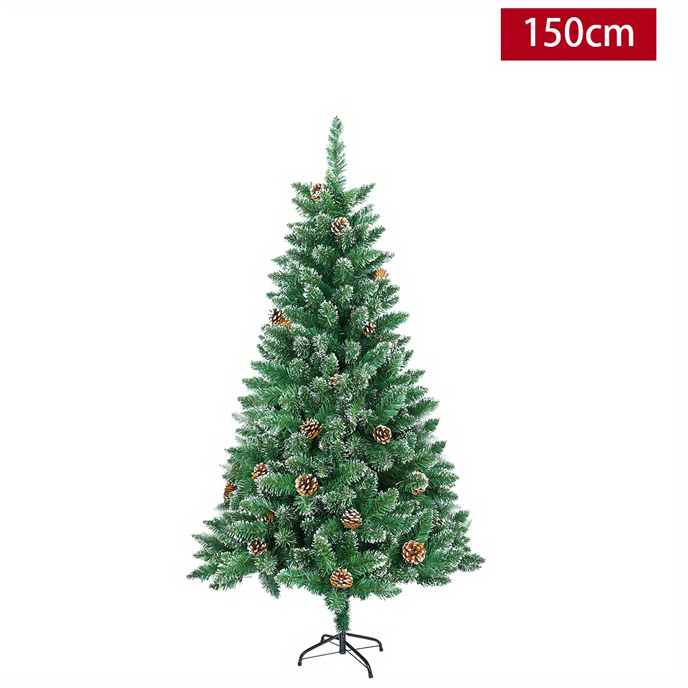 TEMU Artificial Christmas Tree, Decorative Tree, Pvc Artificial Tree With Stand, Christmas Tree With Snow Effect, Christmas Decoration, Artificial