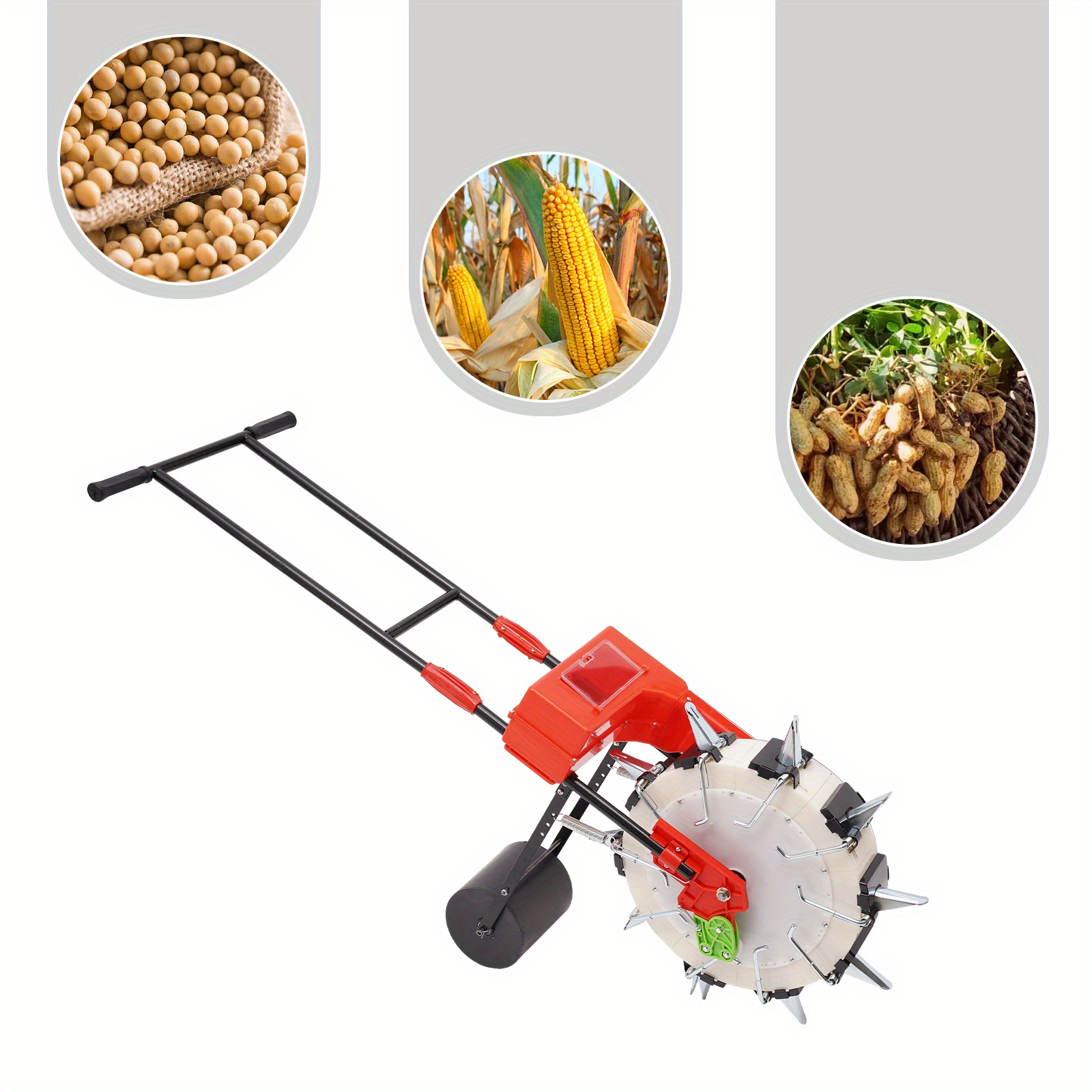 

1pc Precision Manual Handheld Machine, 6.3in , Iron Construction, No Electricity/battery Required, For , Corn, Beans - Planting 2.95in