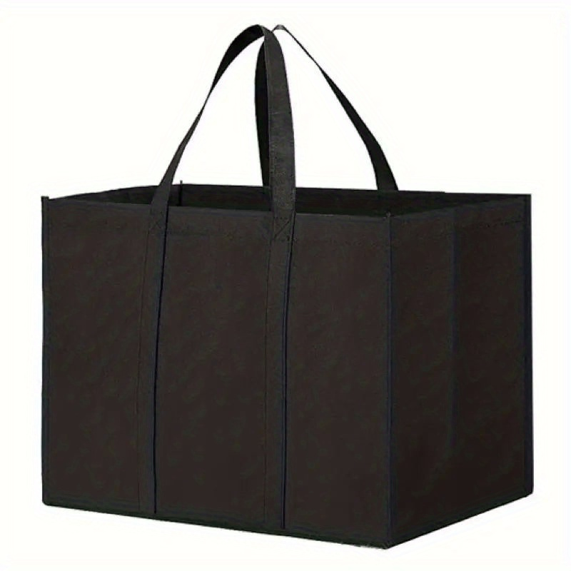 E-shop Extra-Große Faltbare Einkaufstasche mit Langem Griff - Strapazierfähiges Vliesstoff, für Lebensmittel & Einzelhandel (16.1x10.2x13 Zoll)