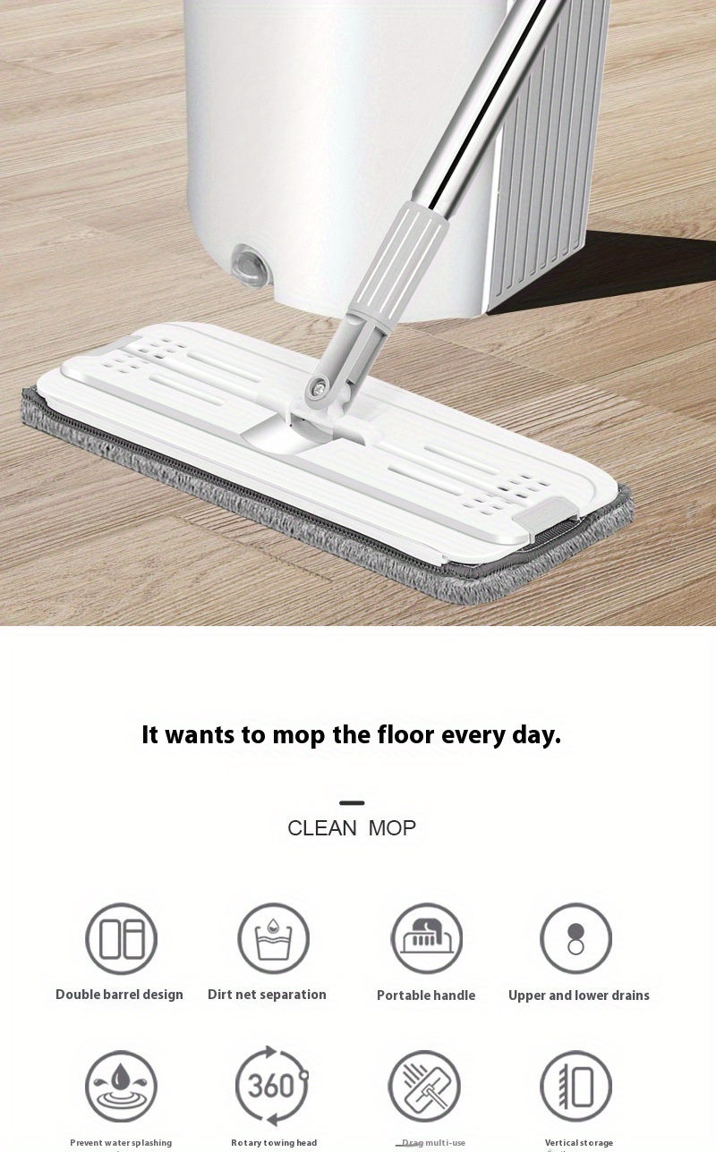 stainless steel hands   mop with bucket self wringing wet and dry mop for living room easy wringing design   required details 0