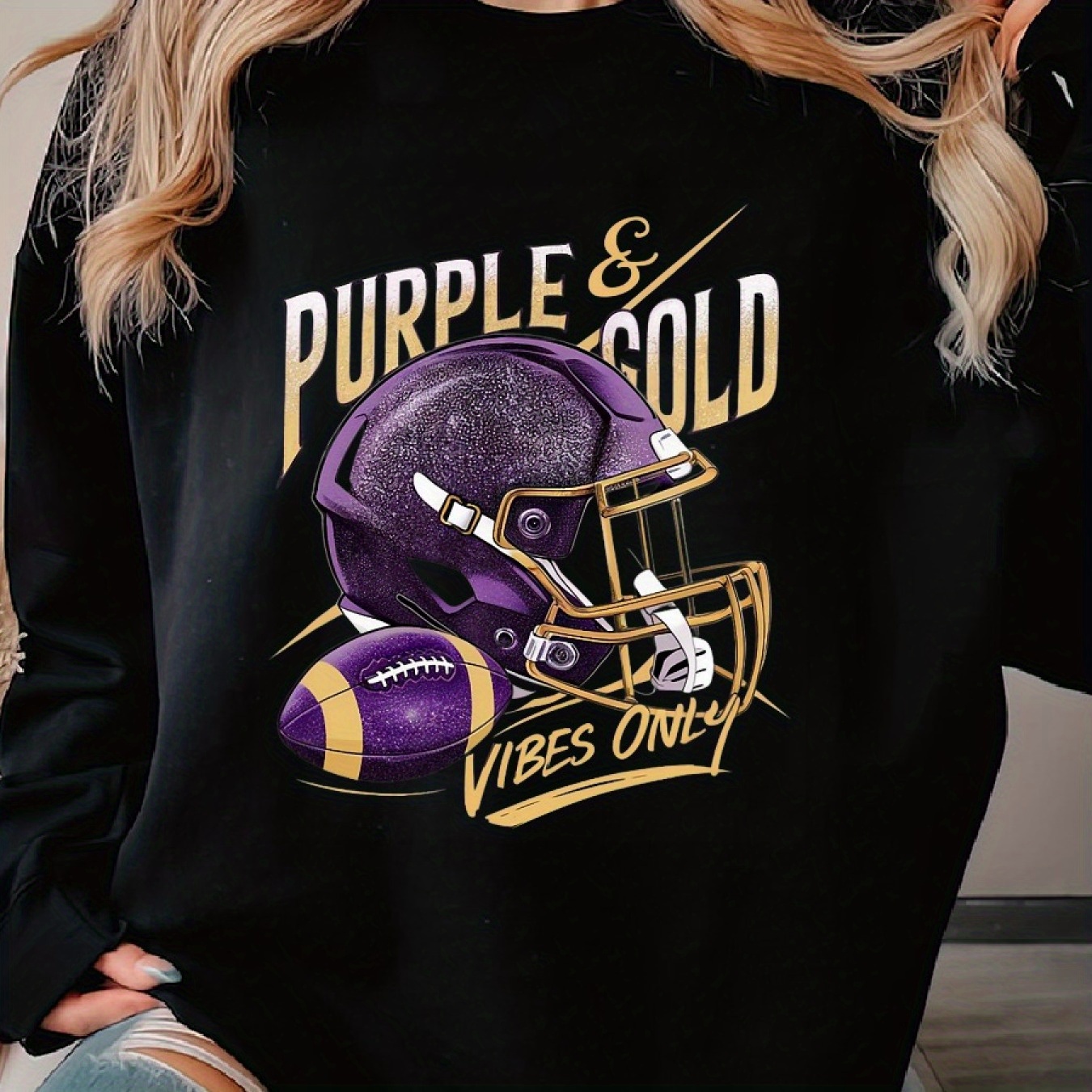 

Purple & Gold Matching 's , Long Sleeve For