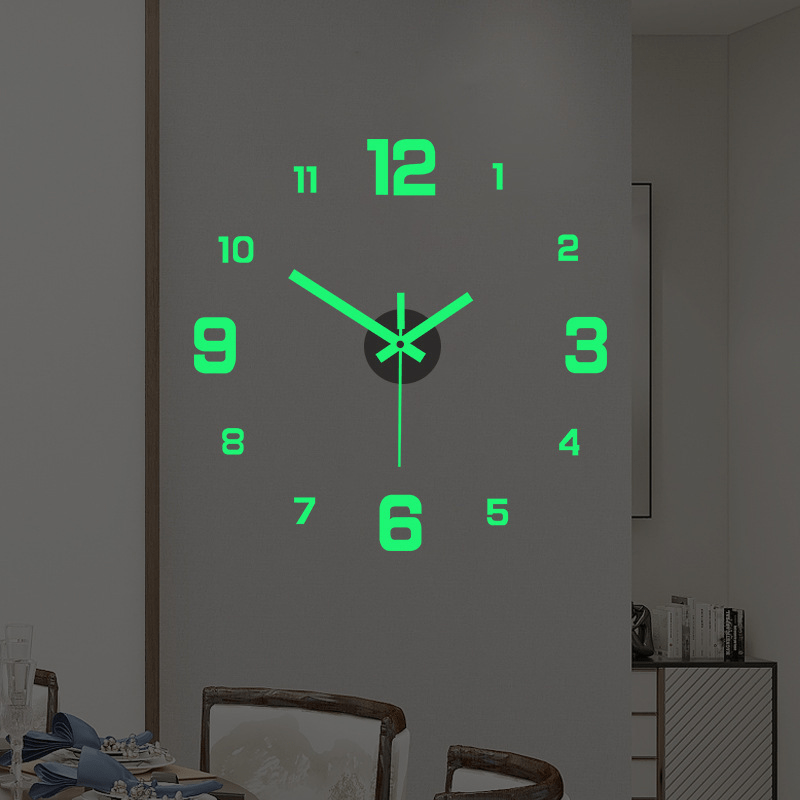 

1pc Wall Clock, Silent Digital Display, Battery Operated (aaa), Aesthetic Home Decor For Christmas, Valentine's Day, New Year - No