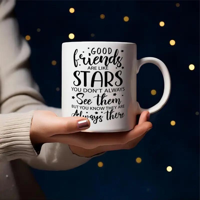 

Hot 1pc, Gifts For Women - Gifts For Women Friends - Best Friend Birthday Gifts For Women - Gifts Female Graduation - 11 Oz Mug, Are Like Stars