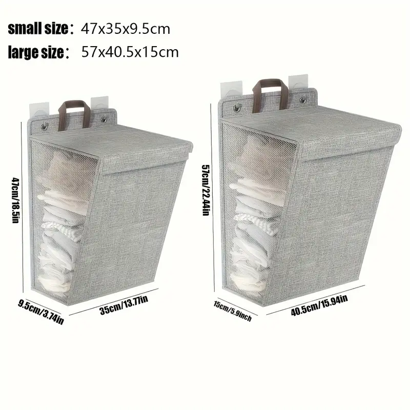 Bohemian Style Foldable Laundry Basket-Multifunctional Home Dirty Clothes Storage Basket, Yoga Mat Organizing Box, Multi-Room Wall-Mounted Design, Cotton Blend details 2