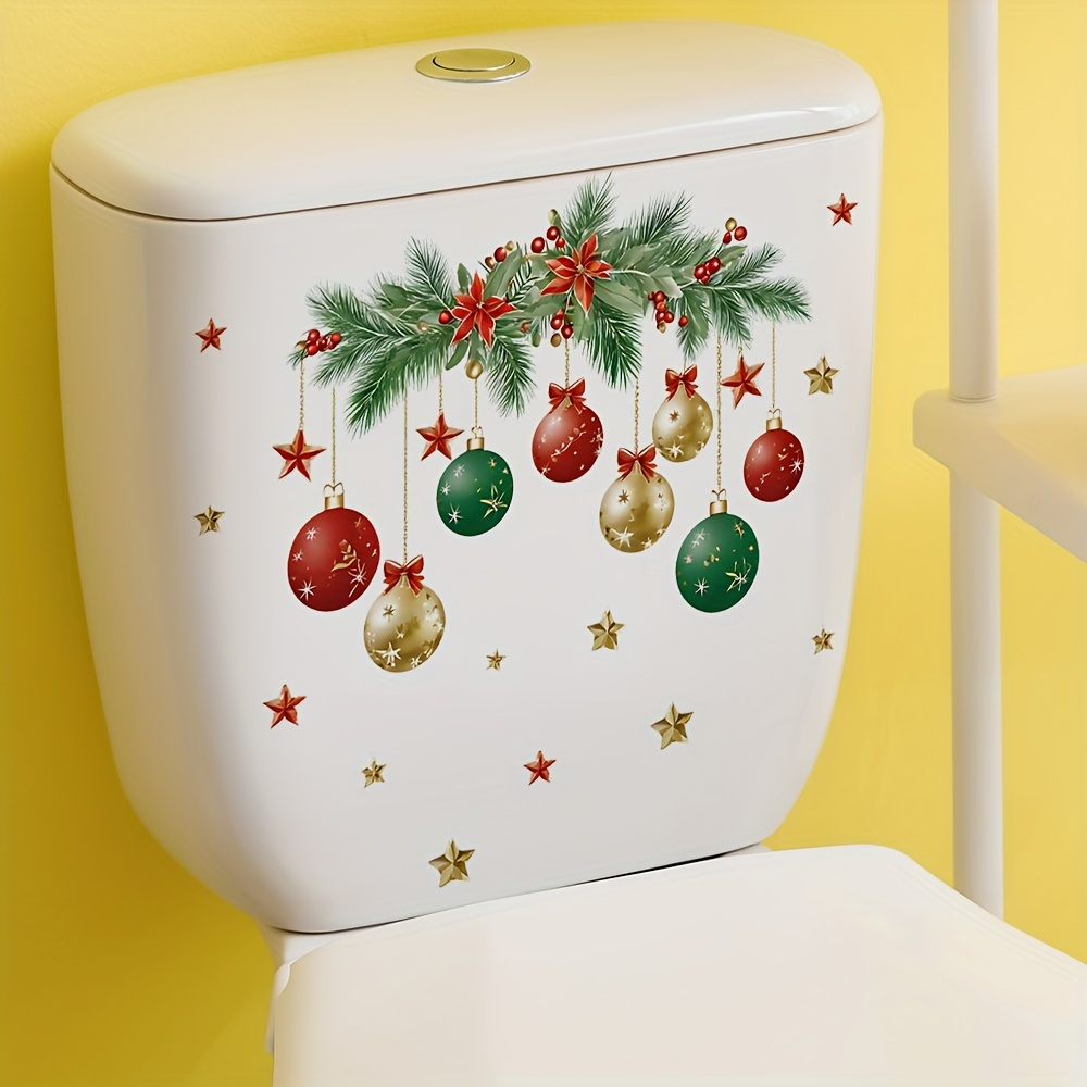 

Christmas Lid - & Pattern, -adhesive Bathroom Decorative Decals, , Christmas/halloween Decoration, , Use, For Plastic