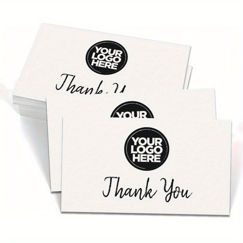 

Personalized Thank You Cards For Small Business - /200pcs, Customize With Your Photo, Business Appreciation Cards, Quality