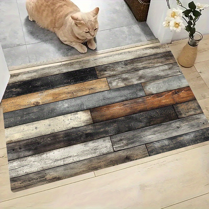 

Wood Texture, - , , Polyester Entryway Rug For , , , , Bathroom, - , Mat For And