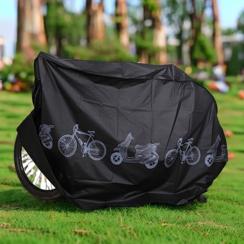 TEMU 1pc Bicycle Cover Bike Rain Cover Outdoor Waterproof Bicycle Cover For Mountain Bike Road Bike