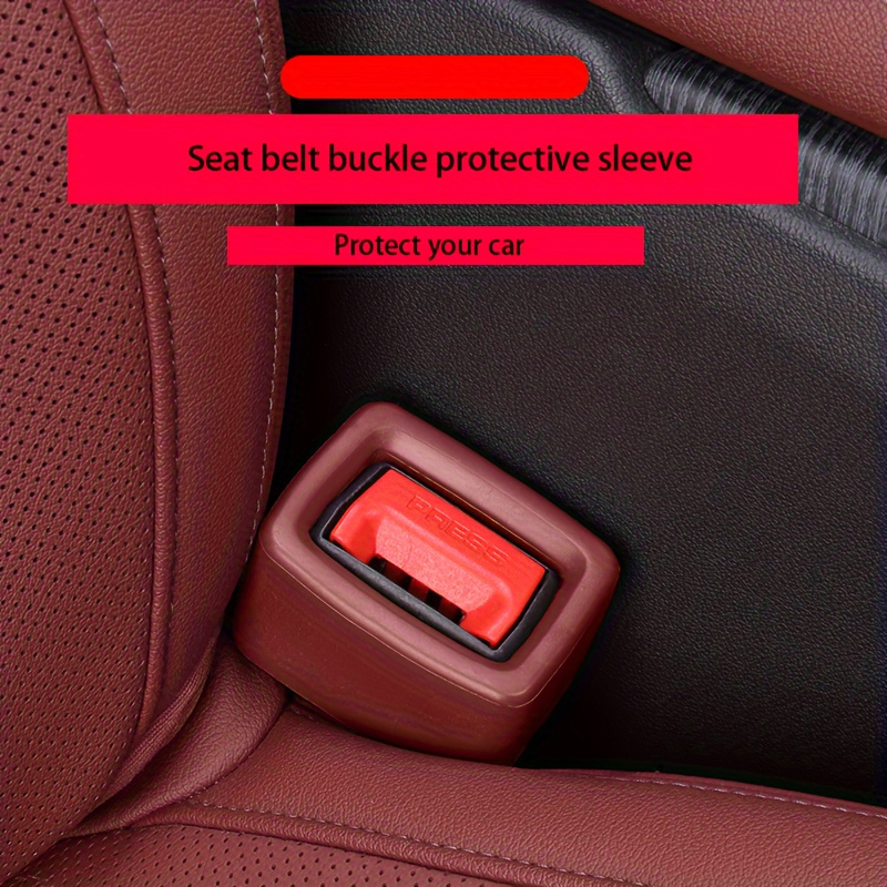 

2pcs Eva Seat Belt Socket Protector - & Crash Resistant Sheath For All Vehicles, Ideal Christmas Gift To Interior