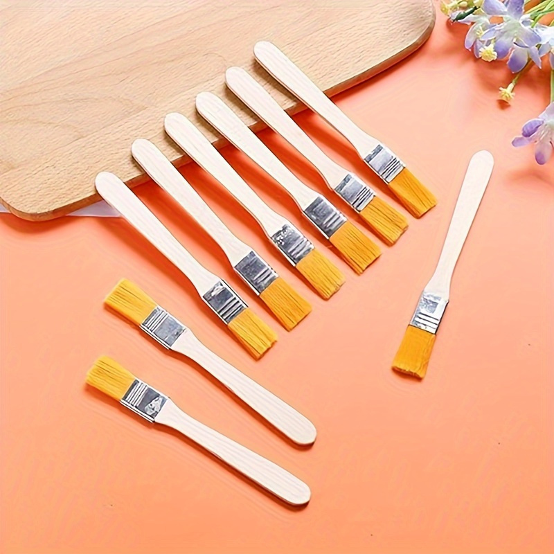 TEMU 20pcs Nylon Brushes, Gouache Paint Acrylic Paint Wall Art Paint Brushes, Art Supplies Oil Paint Brush Kit, Mobile Phone Tablet Keyboard