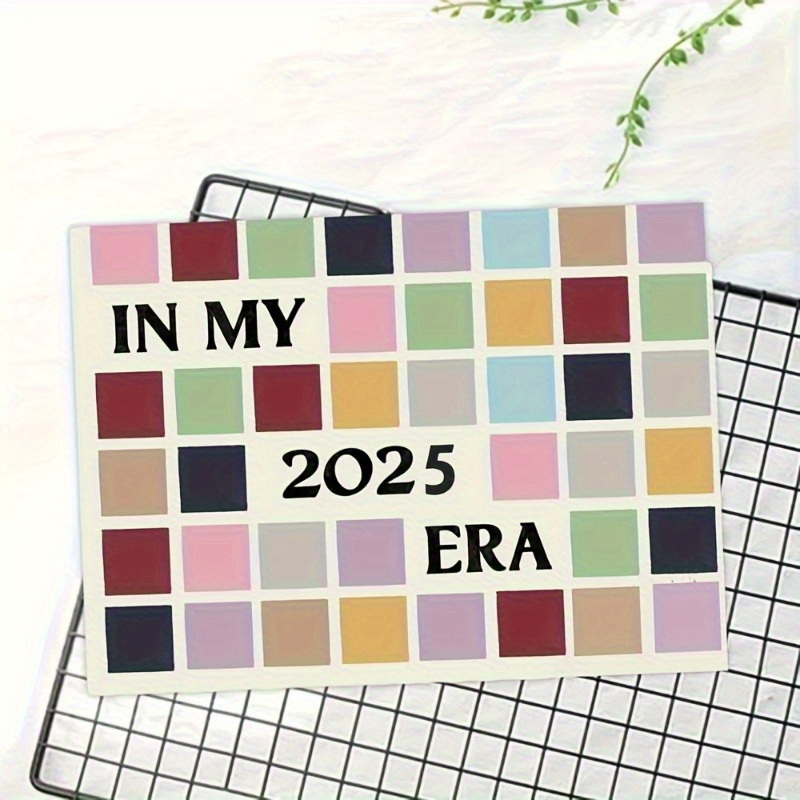 

2025 Album-inspired Monthly Desk Calendar - Modern Era Themed Paper Planner With