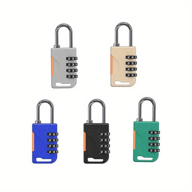 

Heavy-duty 4- Zinc Alloy Padlock - Anti-theft Combination Lock For Luggage, Gym Cabinets & More