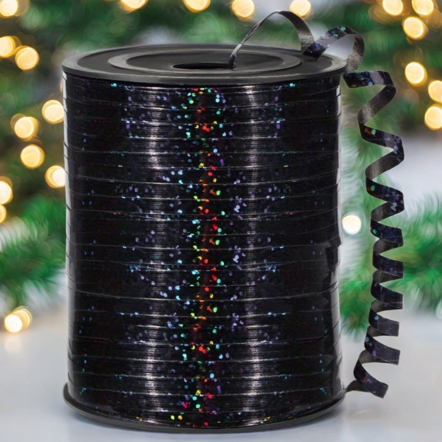 

Glitter Crimped Curling Ribbon Roll – Multifunctional Decorative Ribbon For Gift Wrapping, Balloons, Flowers, Christmas Tree, Party & Festival Decorations – , Easy- Non-waterproof Material