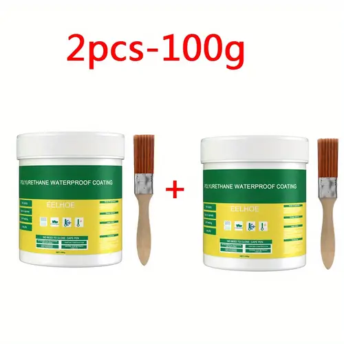 2pcs waterproof coating clear breathable leak proof for exterior walls bathroom toilet and floor tiles easy to apply durable and long lasting protection against