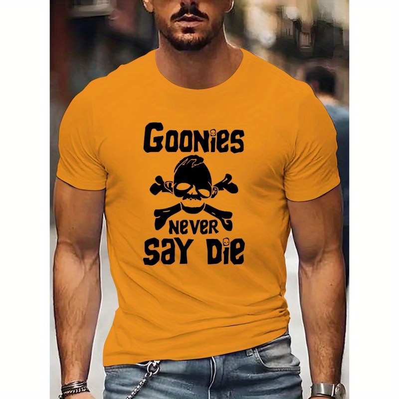 

Goonies-inspired Men's T-shirt - Casual & Stylish Short Sleeve, Crew Neck Tee For Summer | Breathable Polyester