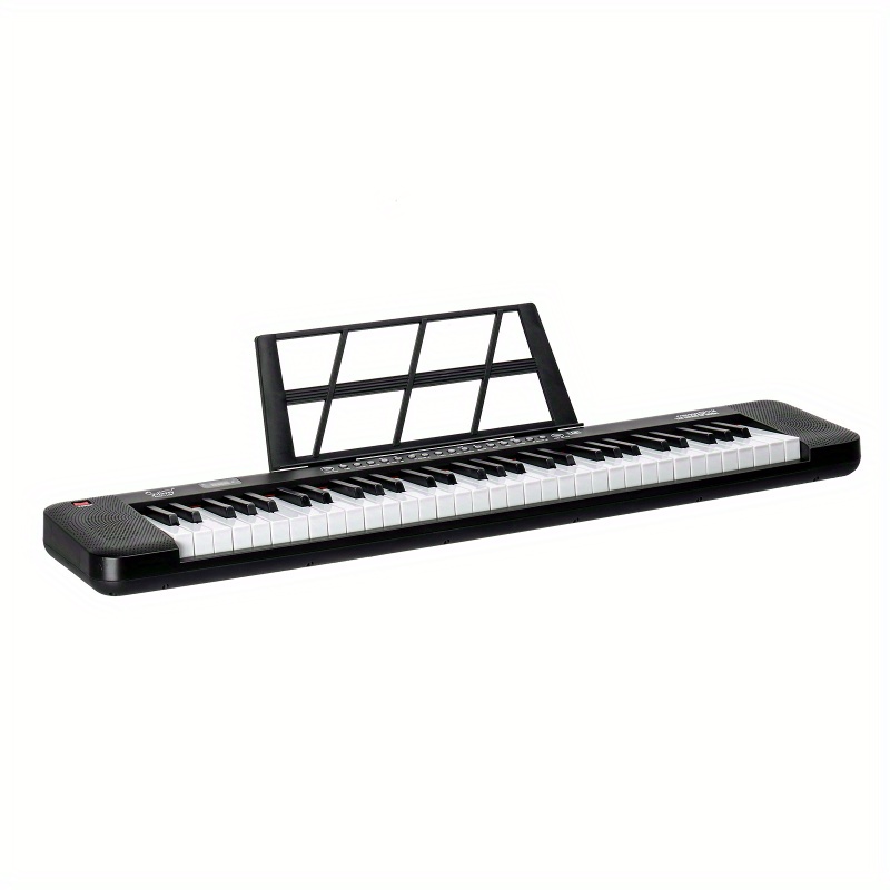 

Gep-109 61 Keyboard With Stand, Bench, Built In Speakers, Headphone, Microphone, Music Rest, Led Screen, 3 Teaching For Beginners