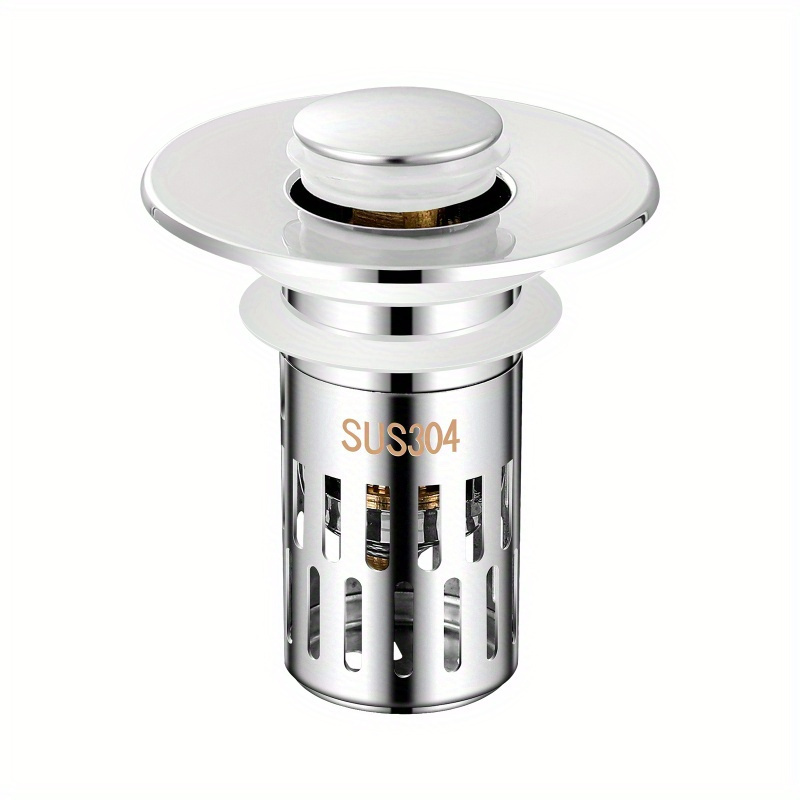 

Stainless Steel Bathroom Strainer Removable - & Stopper